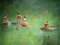 dewing The Lute Art A4 Photo Print