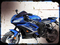 df200sst DF Motor A4 Photo Print Motorbike Vintage Aged