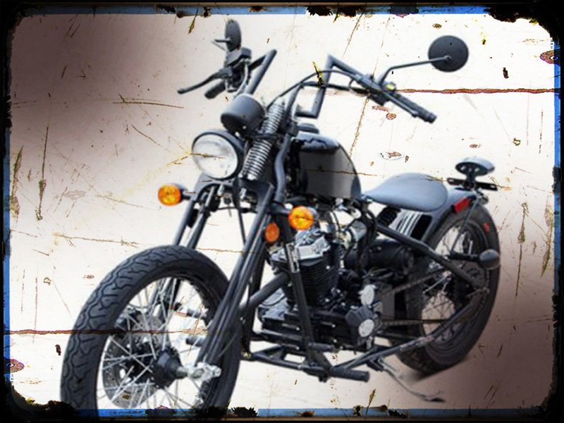 df250rta DF Motor A4 Photo Print Motorbike Vintage Aged