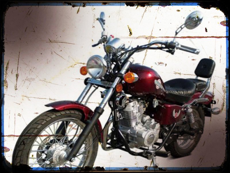 df250rtd A4 Photo Print Motorbike Vintage Aged