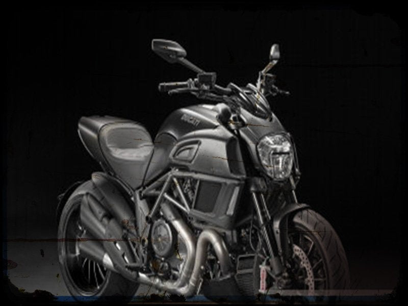 diavel 1 A4 Photo Print Motorbike Vintage Aged
