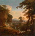 diest landscape with distant mountains Art A4 Photo Print