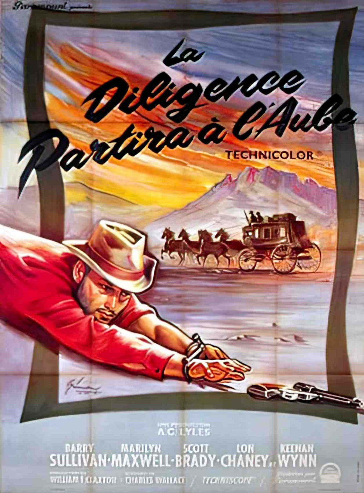 diligence partira a l aube Advert A4 Photo Print