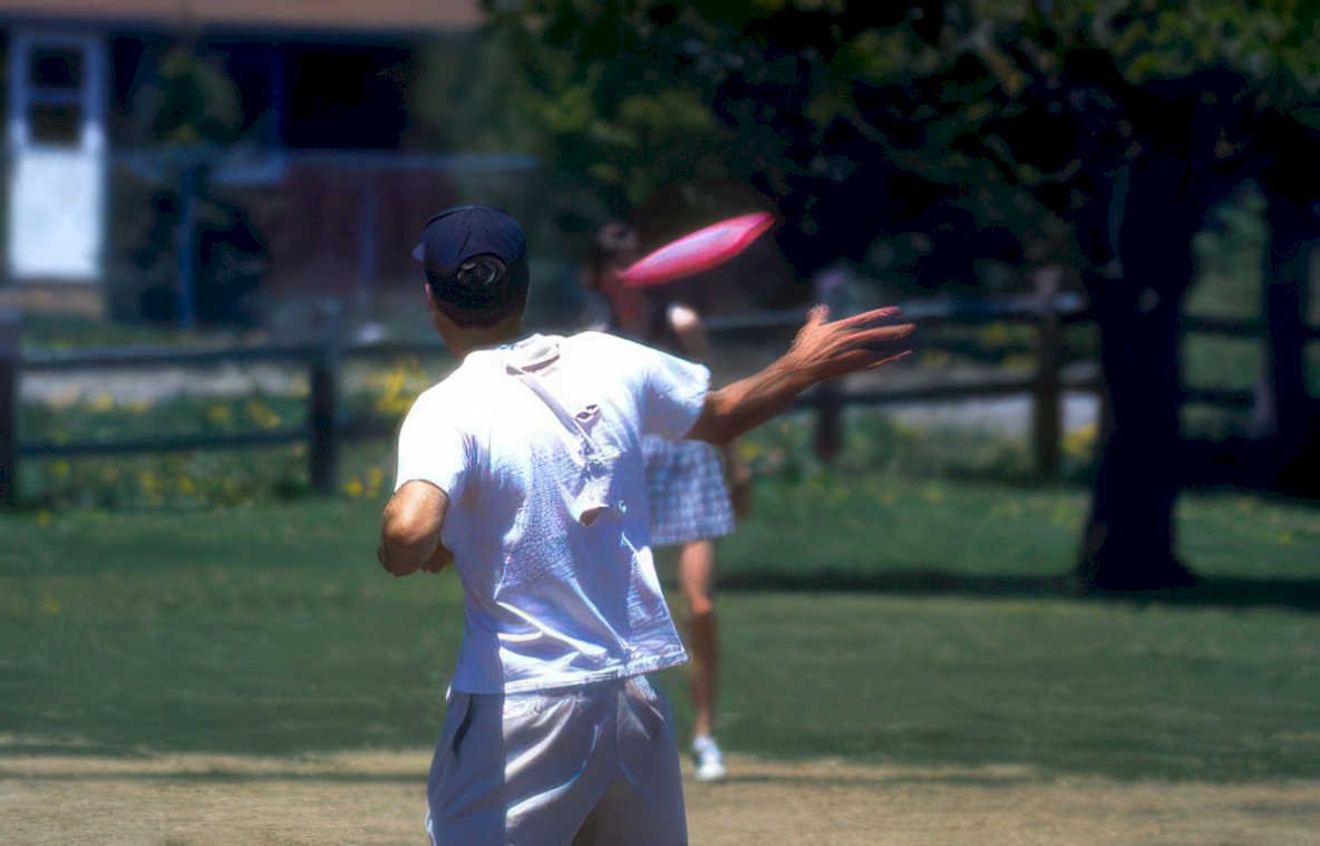 disc golf throw Vintage A4 Photo Print