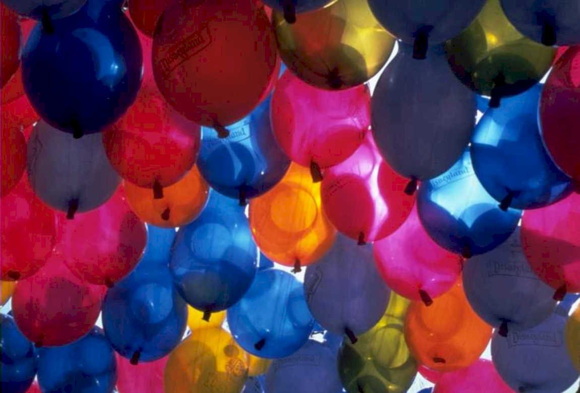 disneyland balloons event 1980s 1990s A4 Photo Print