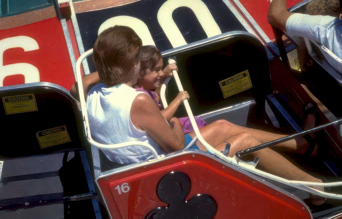 disneyland go kart Vintage A4 Photo Print