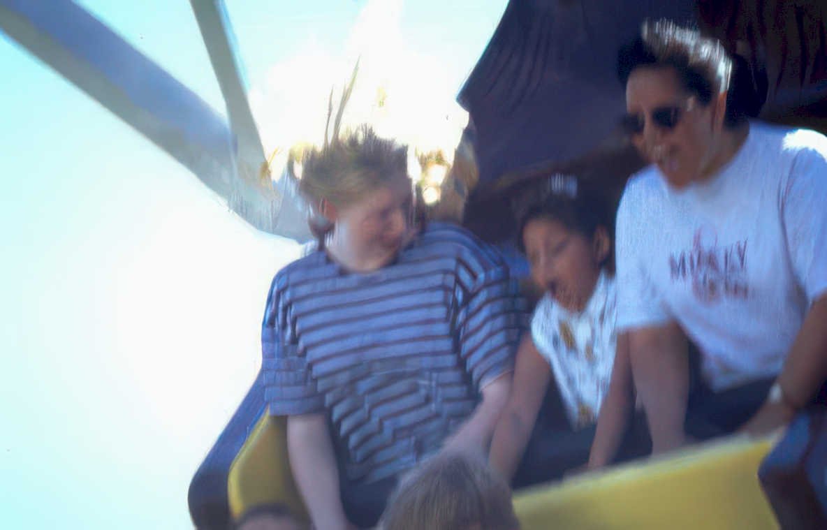 disneyland rollercoaster ride Vintage A4 Photo Print