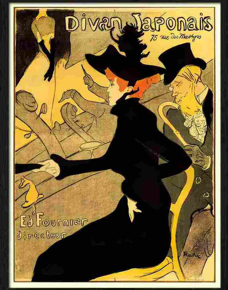 divan japonais toulouse lautrec 1893 Advert A4 Photo Print