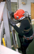 diver pier structure Vintage A4 Photo Print