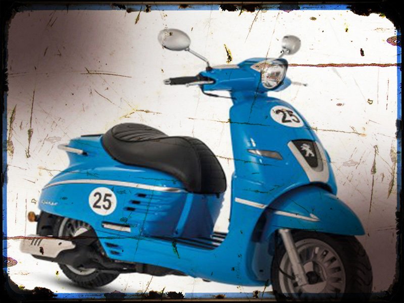 django sport 50 A4 Photo Print Motorbike Vintage Aged