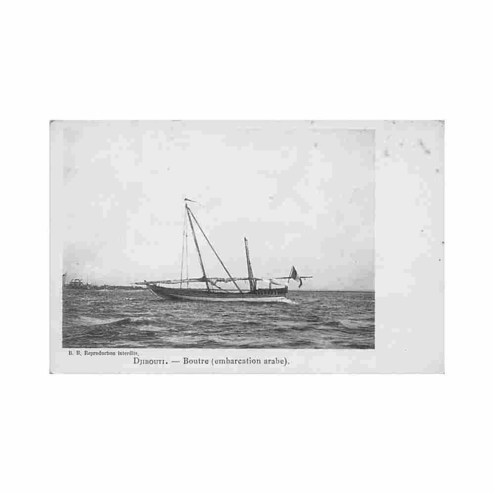 djibouti boutre embarcation arabe ed bb Vintage A4 Photo Print