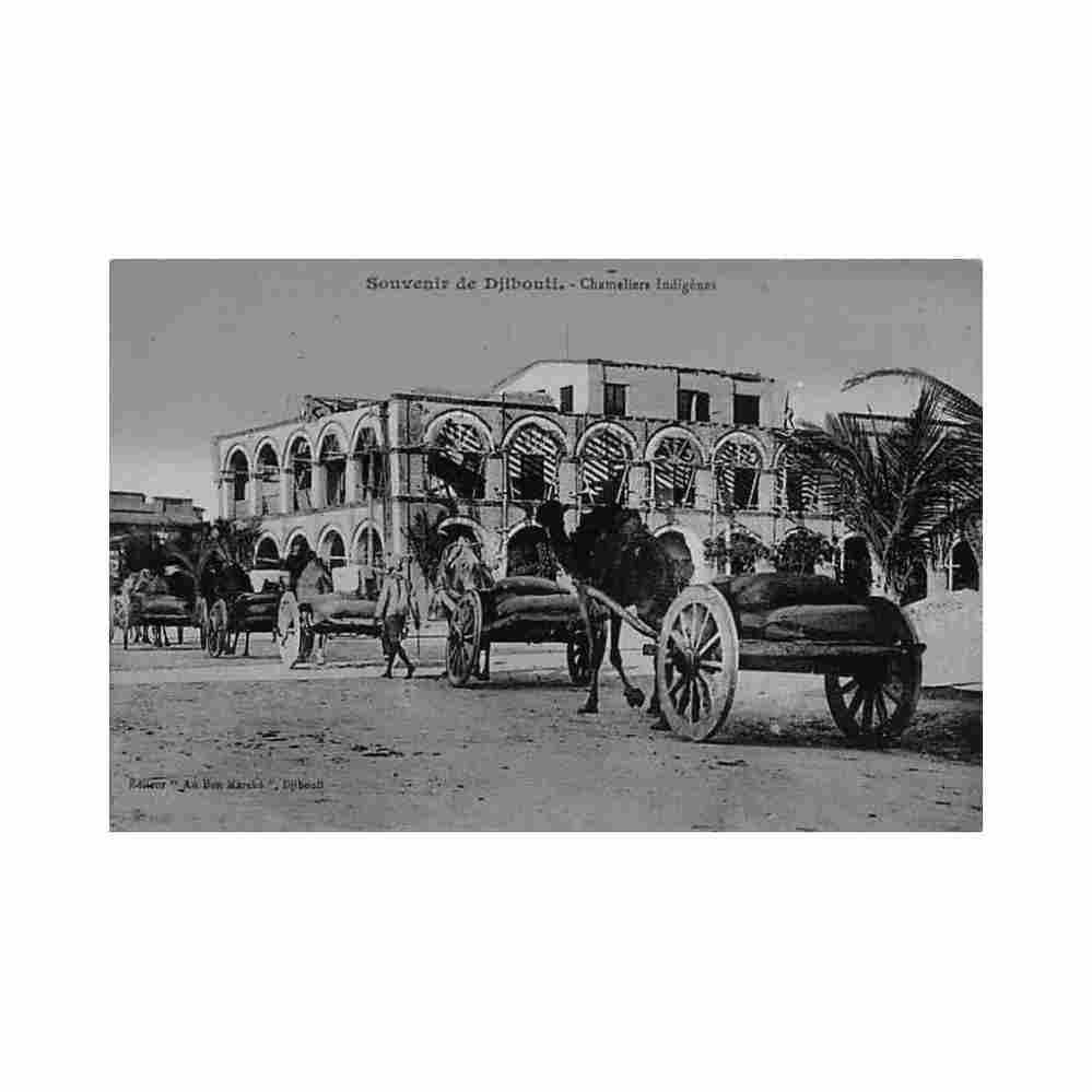djibouti chameliers indigenes ed au bon marche Vintage A4 Photo Print