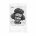 djibouti hairstyle of beni amer warriors djibouti coiffure des guerriers beni amer ed inconnu Vintage A4 Photo Print
