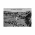 djibouti place du marche ed messageries maritimes 305 Vintage A4 Photo Print