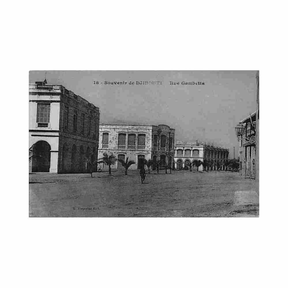 djibouti rue gambetta ed r vorperian 18 Vintage A4 Photo Print