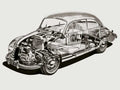 dkw f89 1950 cutaway A4 Photo Print