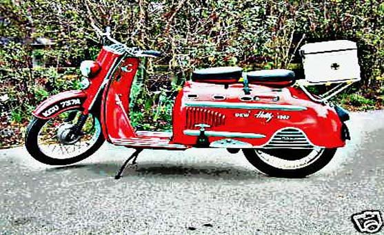 dkw hobby motorbike A4 Photo Print