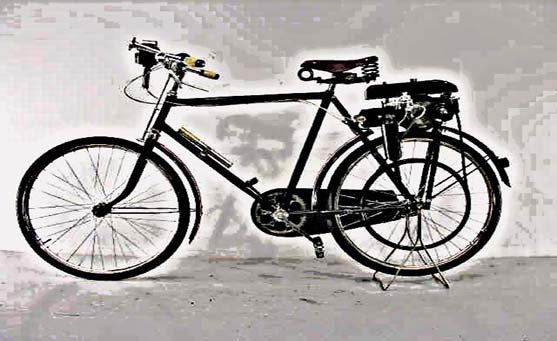 dkw motorbike A4 Photo Print