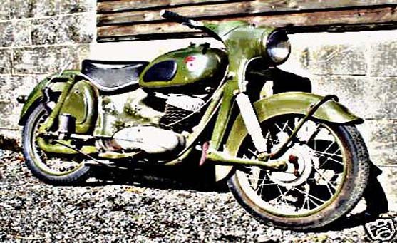 dkw rt175 vs motorbike A4 Photo Print