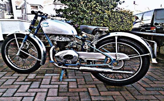 dmw m200 motorbike A4 Photo Print