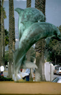 dolphin sculpture mediterranean Vintage A4 Photo Print