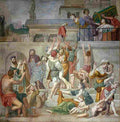 dome Saint Cecelia Distributing Alms Art A4 Photo Print