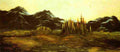 dore A Mountainous Landscape with a Balloon Art A4 Photo Print