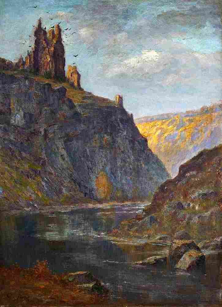 dore Castle on the Rhone Art A4 Photo Print