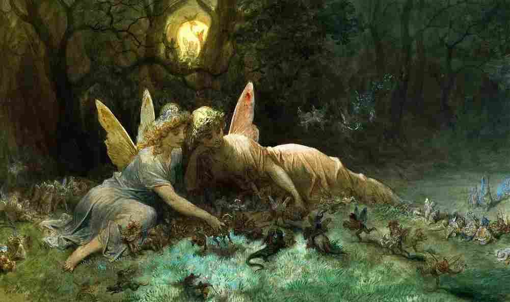 dore Fairies Art A4 Photo Print