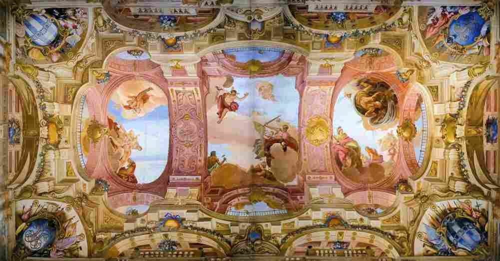 dorigny villa allegri ceiling decoration Art A4 Photo Print