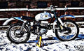 dot sch motorbike A4 Photo Print