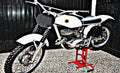 dot white strength motorbike A4 Photo Print