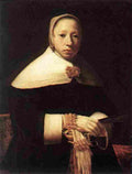dou portrait of a woman Art A4 Photo Print