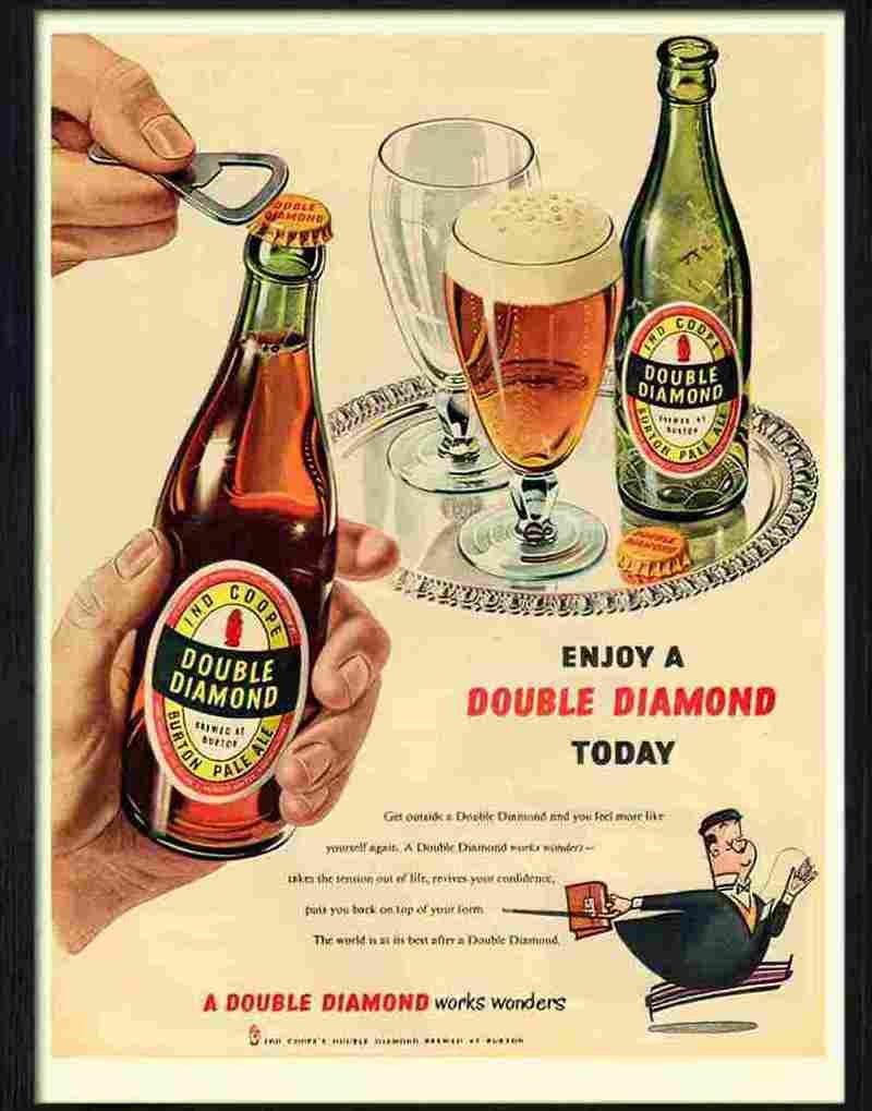 double diamond beer 1950s Advert A4 Photo Print