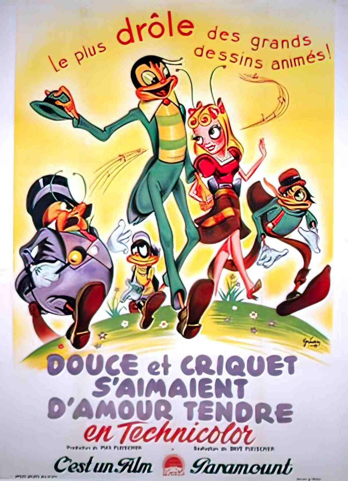 douce et criquet B Advert A4 Photo Print