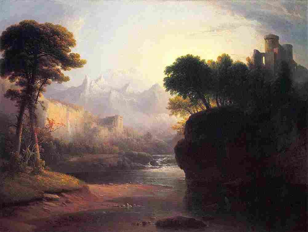 doughty Fanciful Landscape Art A4 Photo Print
