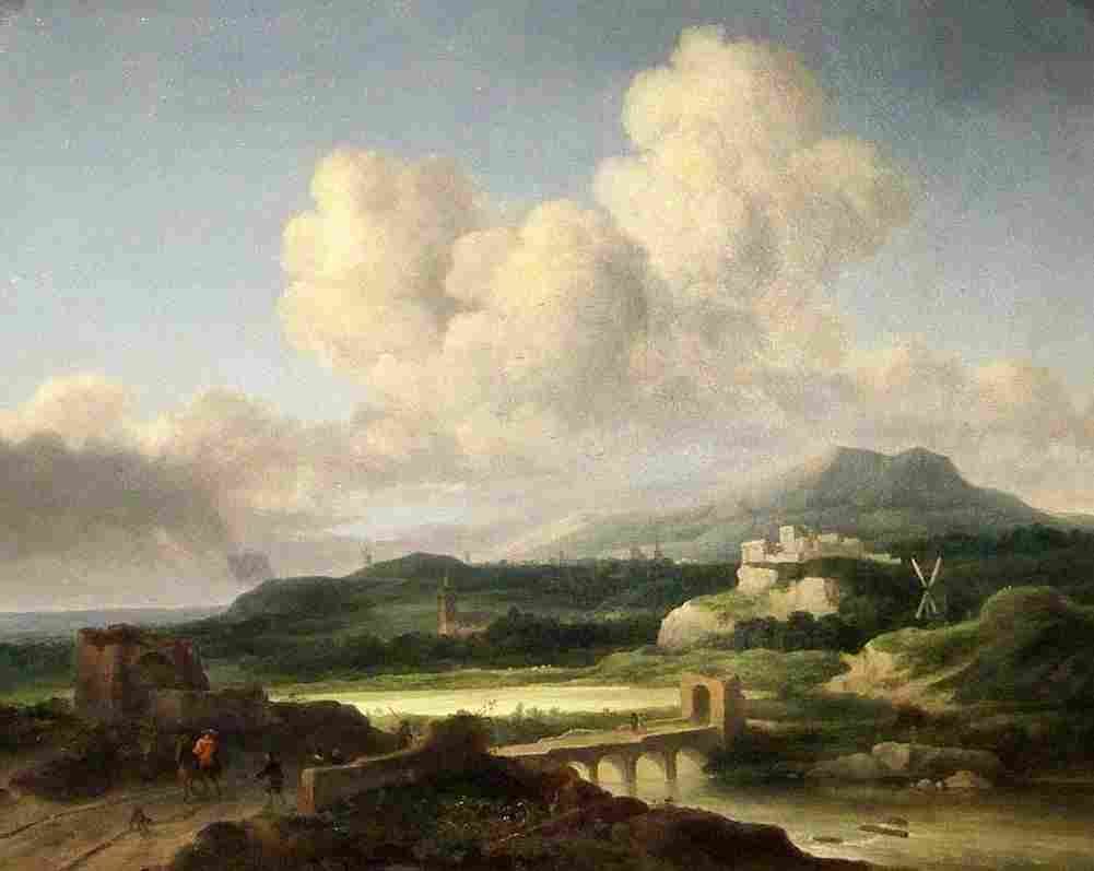 doughty Landscape after Ruisdael Art A4 Photo Print