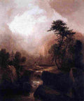 doughty Landscape with Waterfall Art A4 Photo Print