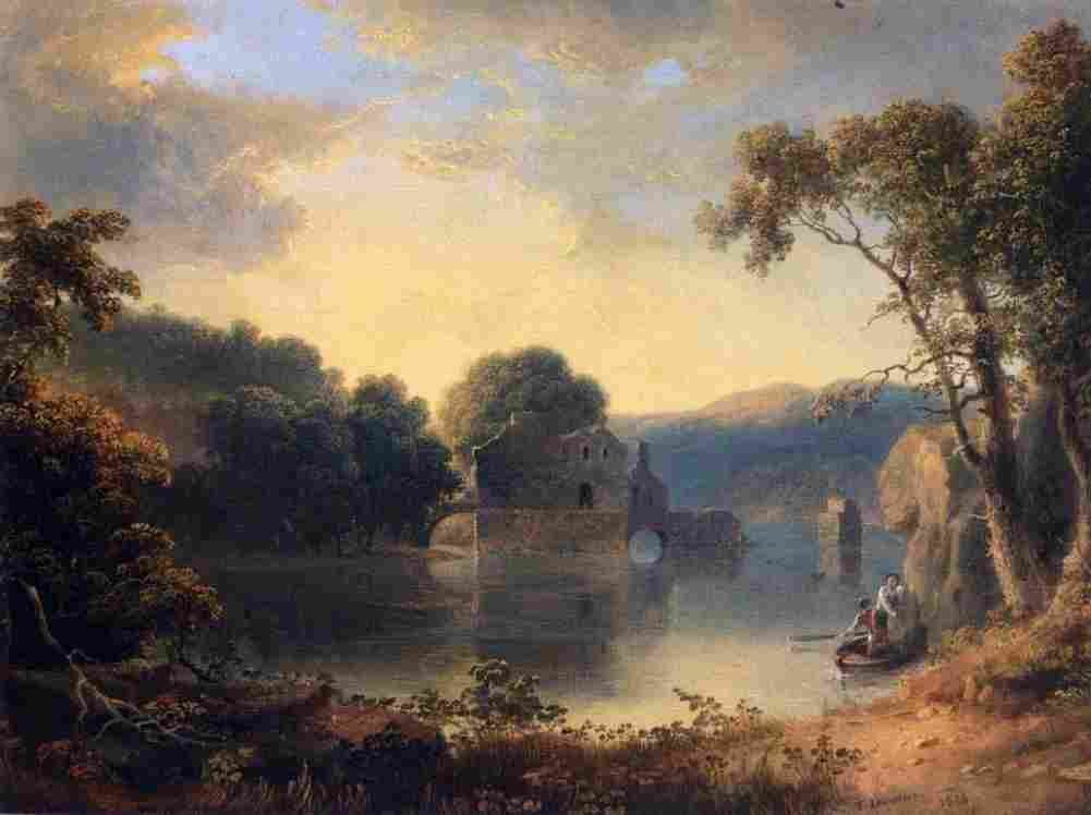 doughty Ruins in a Landscape Art A4 Photo Print