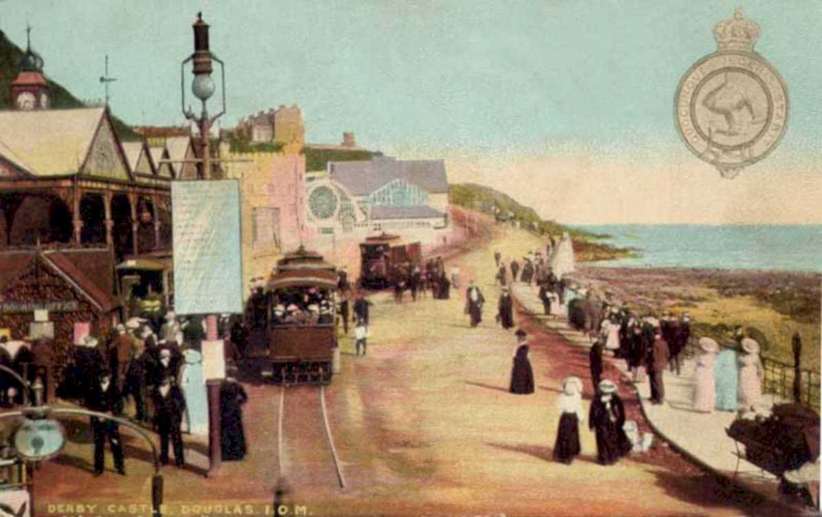 douglas tram castleVintage 1880s 1900s A4 Photo Print