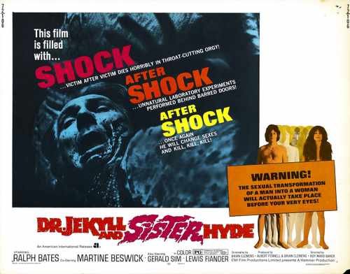 dr jekyll and sister hyde  02 film star poster A4 Photo Print