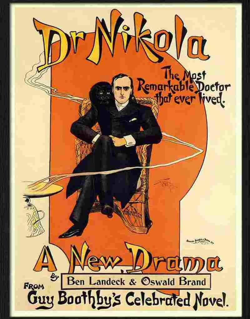 dr nikola theatre poster 1900s 2 Advert A4 Photo Print