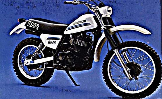 dr500s motorbike A4 Photo Print