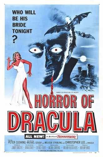 dracula 1958  01 film star poster A4 Photo Print