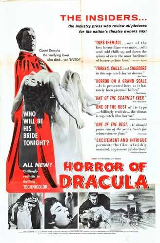 dracula 1958  11 film star poster A4 Photo Print