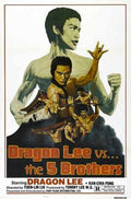 dragon lee vs 5 brothers  01 film star poster A4 Photo Print