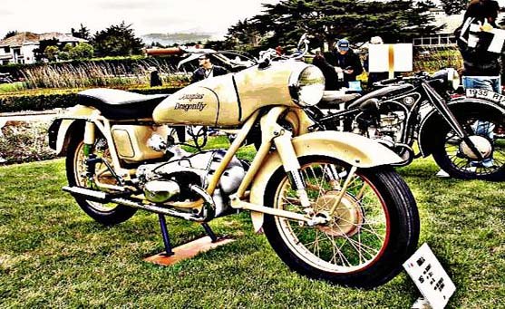 dragonfly motorbike A4 Photo Print