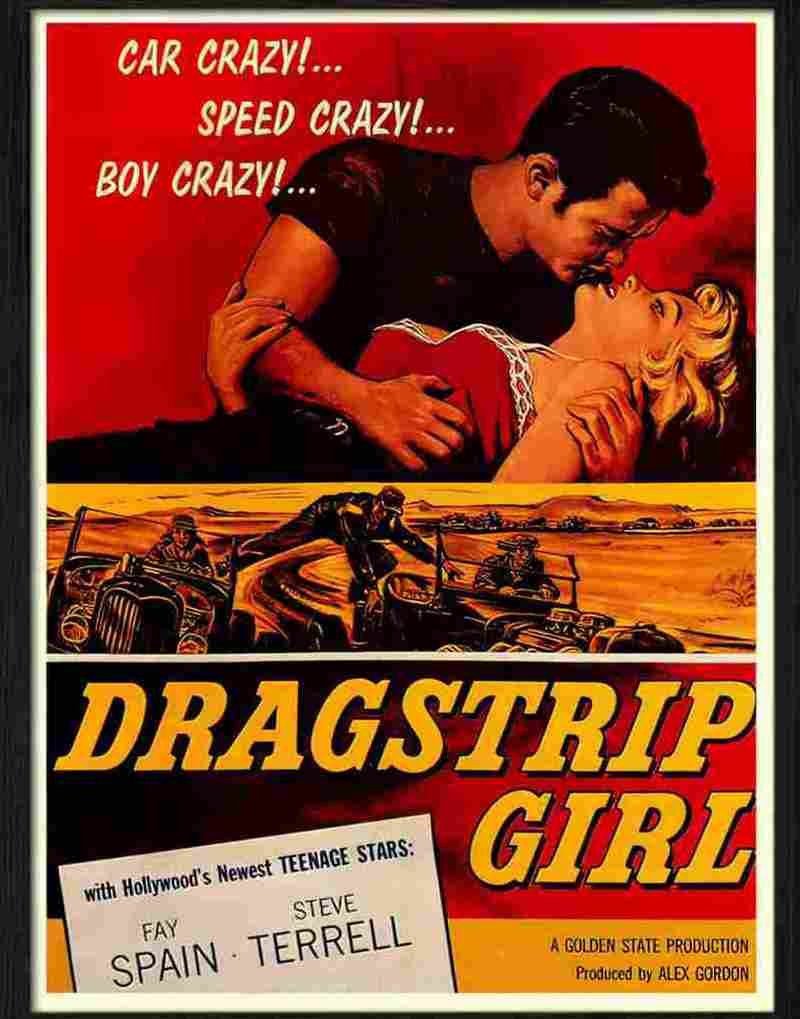 dragstrip girl Advert A4 Photo Print