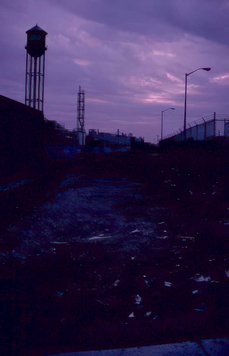 drainage tower sunset Vintage A4 Photo Print