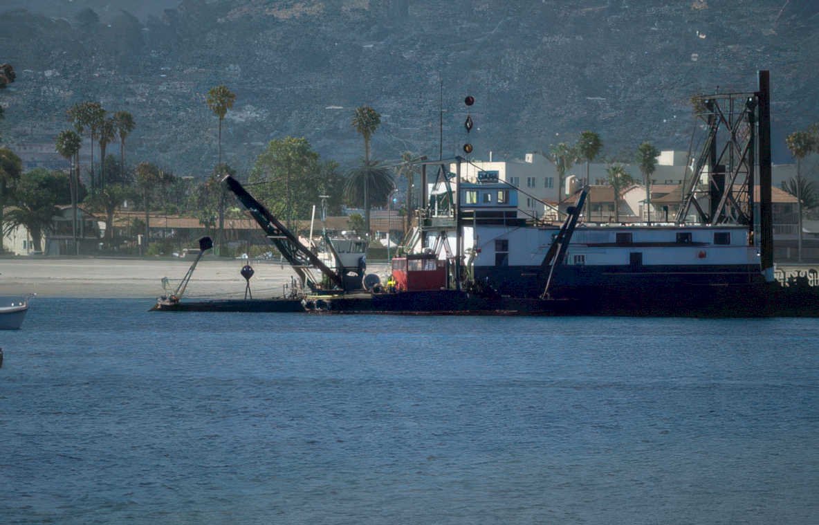 dredge boat dana Vintage A4 Photo Print